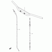 Схема узла: Руль & Тросики для Suzuki RM125