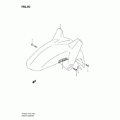 Схема узла: Переднее крыло (Dl650al1 e24) для Suzuki DL650 V-Strom