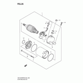 Схема вузла: Електричний стартер для Suzuki GSX1300 B-King