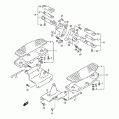 Схема вузла: Підніжки для Suzuki VL1500 Intruder LC