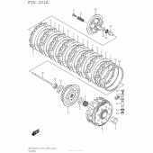 Схема вузла: Зчеплення для Suzuki RM-Z250
