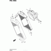 Схема узла: Радиатор для Suzuki VL800 Boulevard C50T