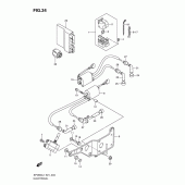 Схема вузла: Електрообладнання (Sfv650ul1 e21) для Suzuki SFV650 Gladius
