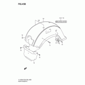 Схема вузла: Заднє крило (Model k8) для Suzuki VL1500 Boulevard C90T