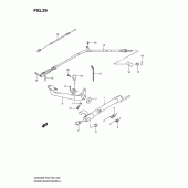 Схема вузла: Підніжка & Задні гальма для Suzuki GZ250 Marauder