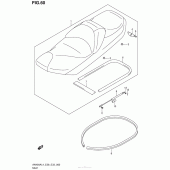 Схема вузла: Seat (An400Al4 E33) для Suzuki AN400 Burgman (EU analogue of SkyWave)