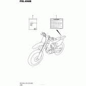 Схема вузла: Інформаційні наклейки (Rm-Z450L6 E28) для Suzuki RM-Z450