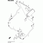 Схема вузла: Система вентиляції бензобака (Gsx-R1000Al6 E33) для Suzuki GSX-R1000
