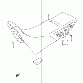 Схема вузла: Сидіння для Suzuki DR250