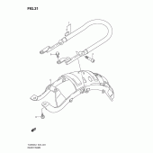 Схема узла: Кронштейн заднего крыла для Suzuki TU250