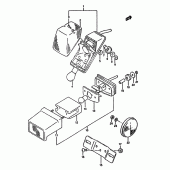 Схема узла: Задний фонарь (Стоп-сигнал) для Suzuki DR350