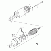 Схема вузла: Електричний стартер для Suzuki GS500