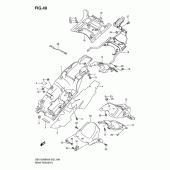 Схема вузла: Заднє крило Suzuki GSX1300 B-King