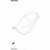 Схема вузла: Занижене сидіння (Опція) для Suzuki DL650 V-Strom