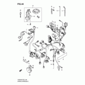 Схема вузла: Електропроводка (Sv650sak8/sak9/suak8/suak9/sal0/asul0) для Suzuki SV650