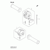 Схема вузла: Пульт управління рульовий для Suzuki GSF650 Bandit