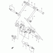 Схема вузла: Важіль прогресії для Suzuki DR350