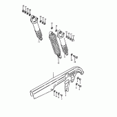 Схема вузла: Chain case - rear shock absorber для Suzuki GS1000