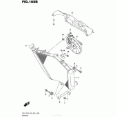 Схема вузла: Радіатор (Gsx-R750L5 E28) для Suzuki GSX-R750