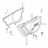 Схема вузла: Бічні панелі (Ts125ert) для Suzuki TS125