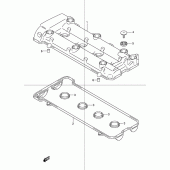 Схема вузла: Клапанна кришка Suzuki GSX1300 Hayabusa