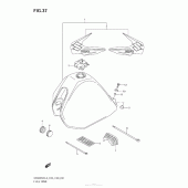 Схема вузла: Паливний бак (Dr200Sel3 E28) для Suzuki DR200 DR200SE