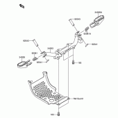 Схема узла: Подножки для Suzuki DR-Z110