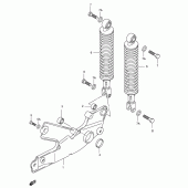 Схема узла: Задний рычаг подвески для Suzuki UH150 Burgman