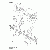 Схема узла: Подножки для Suzuki GSX-R1000