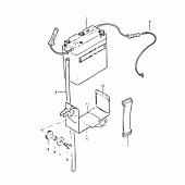 Схема вузла: Акумулятор для Suzuki DR400