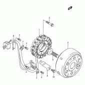 Схема вузла: Статор & Ротор для Suzuki VX800 VX800