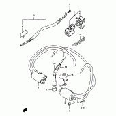 Схема вузла: Електрообладнання (Gsf1200t/v/w/x/y/st/sv/sw/sx/sy) для Suzuki GSF1200 Bandit
