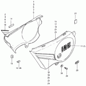 Схема вузла: Бічні панелі (Ts125erx) для Suzuki TS125