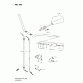 Схема вузла: Кермо & Тросики (Model l0) для Suzuki GSF1250 Bandit