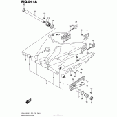 Схема вузла: Задній важіль (Маятник) для Suzuki GSX-R1000