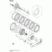 Схема вузла: Зчеплення (Vzr1800Bzl4 E33) для Suzuki VZR1800 Boulevard M109R BOSS