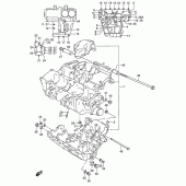 Схема вузла: Картер двигуна для Suzuki RF600