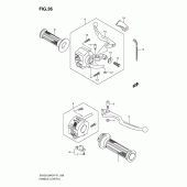 Схема вузла: Ручки керма (En125-2ak3/ak7/ak8) для Suzuki EN125