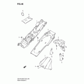 Схема узла: Заднее крыло для Suzuki GSX-R1000