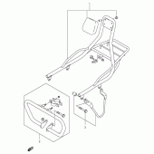 Схема вузла: Багажник (опціонально) для Suzuki VL250 Intruder LC