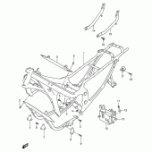 Схема узла: Рама для Suzuki GSX600 Katana