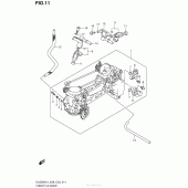 Схема вузла: Throttle Body (Dl650Al4 E28) для Suzuki DL650 V-Strom