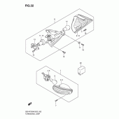 Схема вузла: Поворотники для Suzuki GSX-R750