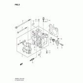 Схема узла: Головка цилиндра для Suzuki AN400 Burgman (EU analogue of SkyWave)