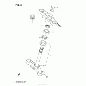 Схема узла: Рулевая траверса для Suzuki GW250 Inazuma