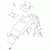 Схема узла: Заднее крыло (Model r/s) для Suzuki RF900