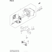 Схема узла: Задний фонарь (Стоп-сигнал) для Suzuki DR-Z400 DR-Z400S
