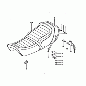 Схема узла: Сиденье для Suzuki GSX750
