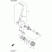 Схема вузла: Кікстартер для Suzuki DR-Z70
