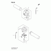 Схема вузла: Пульт керування рульовим для Suzuki VLR1800 Intruder C1800R/ Boulevard C109R